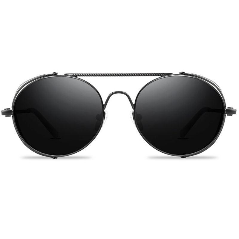 Lunettes de soleil munies de protections latérales