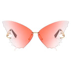Lunettes de soleil papillon au style steampunk