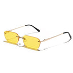 Lunettes de soleil rectangulaires d’inspiration steampunk