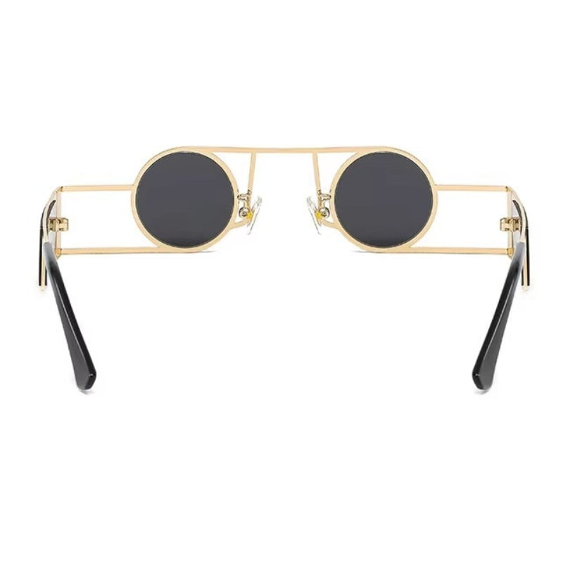 Lunettes de soleil rondes à monture inversée