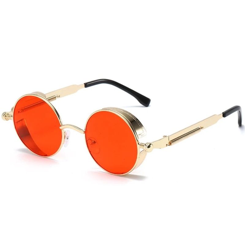 Lunettes de soleil rondes en métal