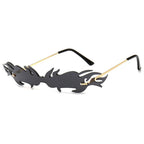 Lunettes de soleil steampunk feu vintage