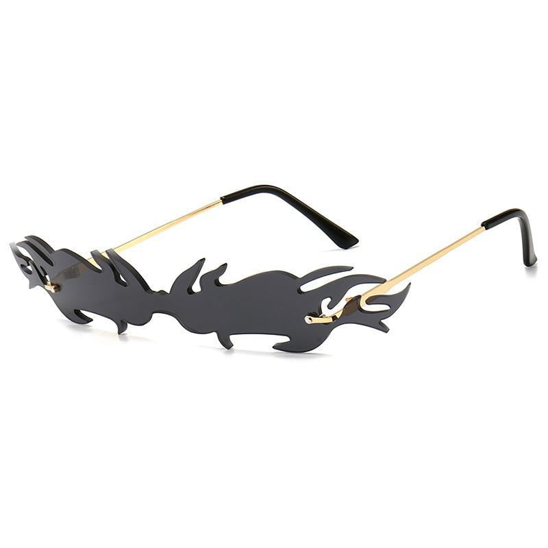 Lunettes de soleil steampunk feu vintage