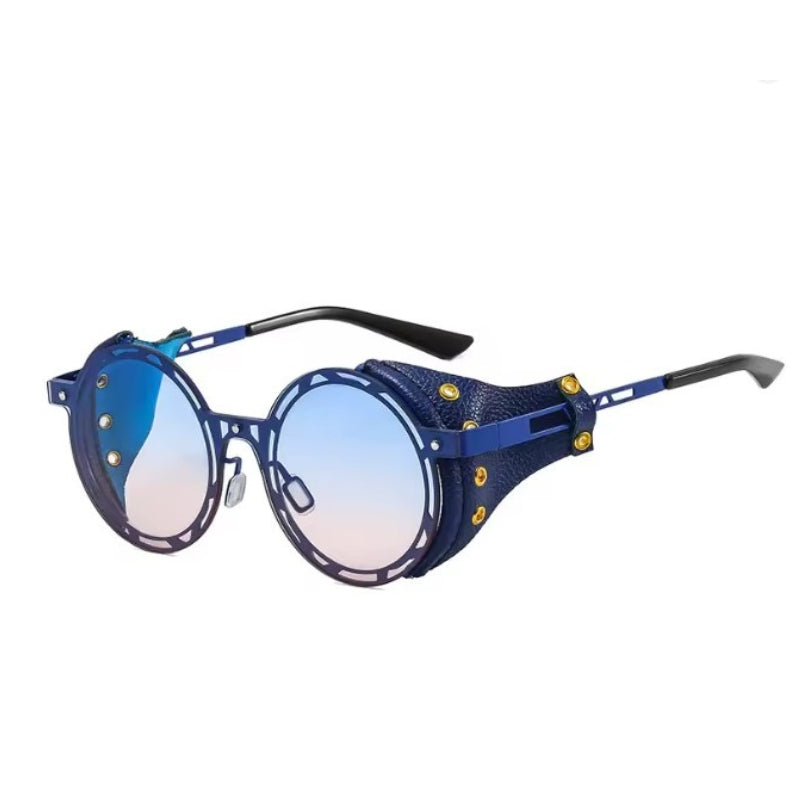 Lunettes de soleil vintage avec simili