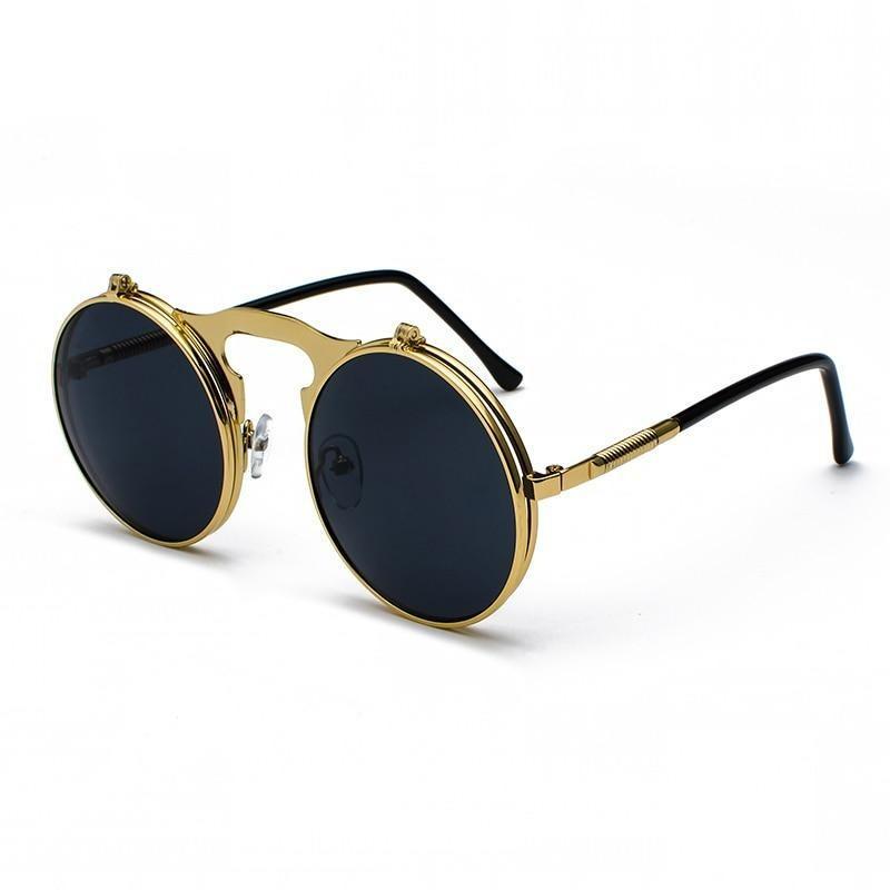 Lunettes de soleil vintage flip up