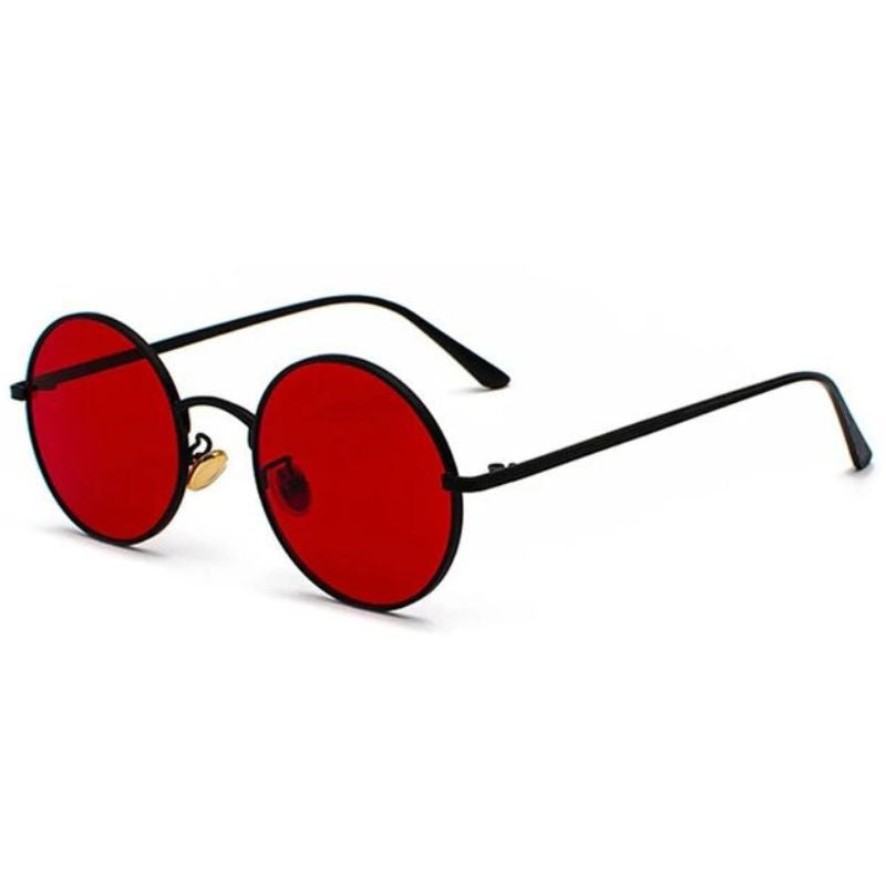 Lunettes de soleil vintage steampunk de forme ronde