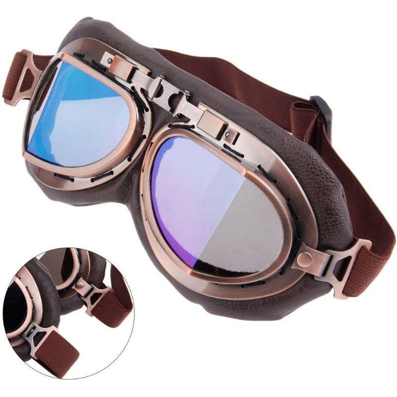 Lunettes d’inspiration aviateur steampunk