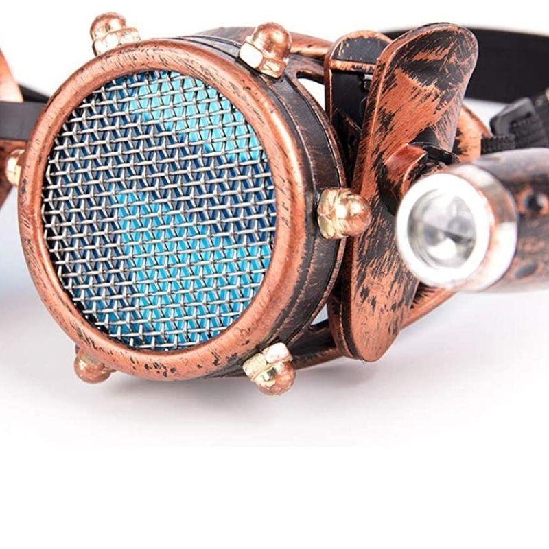 Lunettes d’inspiration steampunk en cuivre