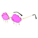 Lunettes en forme de nuage à usage solaire