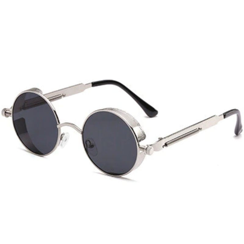 Lunettes en métal rondes pour le soleil