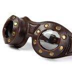 Lunettes en PU style steampunk