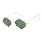 Lunettes femme de forme hexagonale pour le soleil