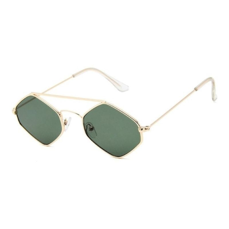 Lunettes femme de forme hexagonale pour le soleil