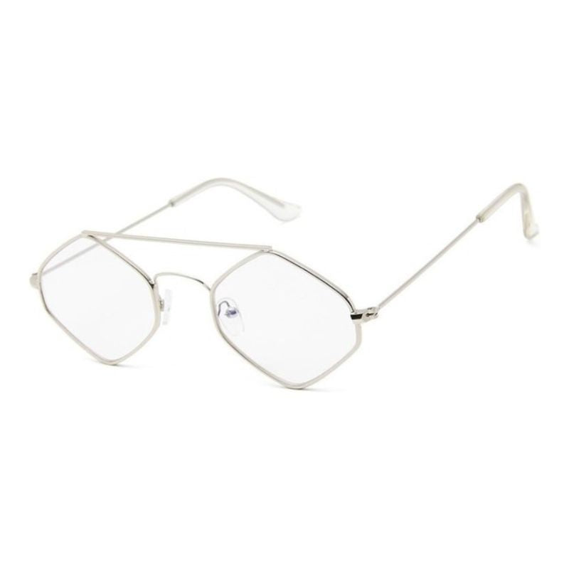 Lunettes femme pour le soleil en forme hexagonale