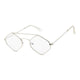 Argent avec verres transparents