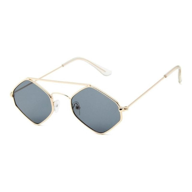 Lunettes hexagonales féminines à usage solaire