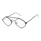 Lunettes hexagonales pour femme à porter au soleil