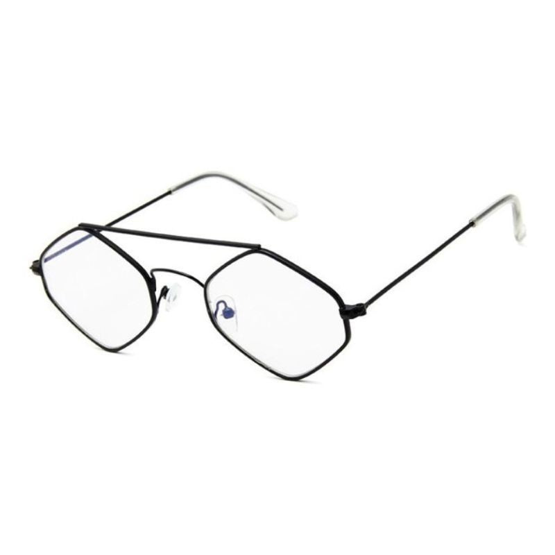 Lunettes hexagonales pour femme à porter au soleil