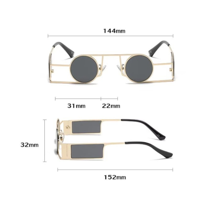 Lunettes inversées rondes pour le soleil