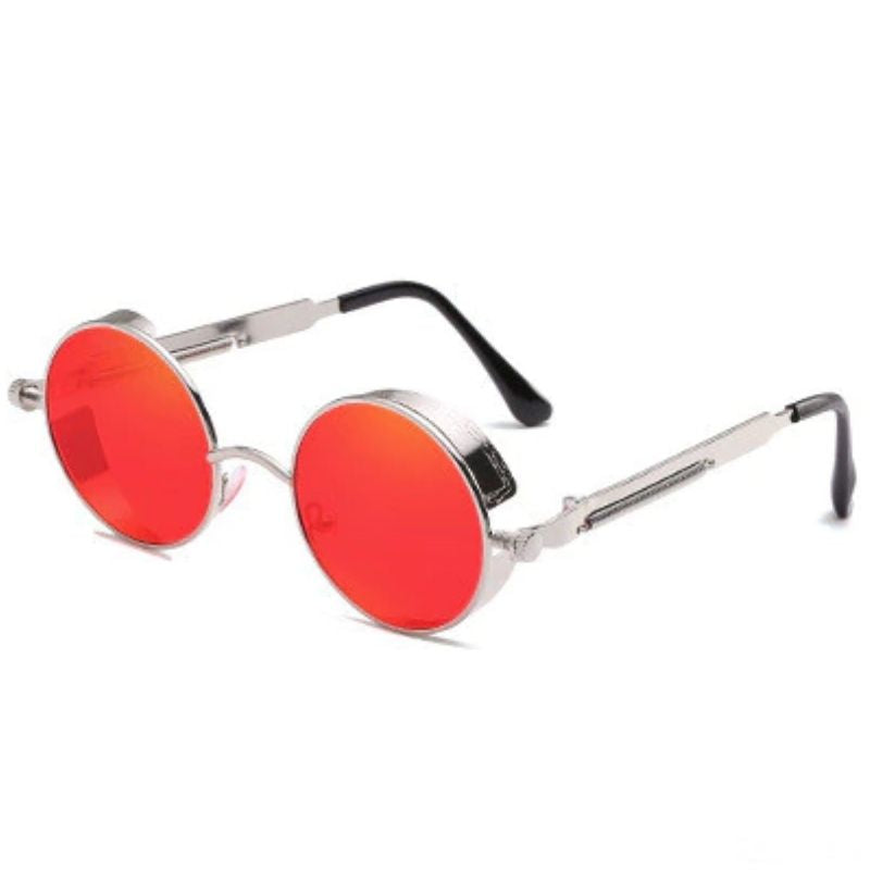 Lunettes métalliques rondes pour le soleil