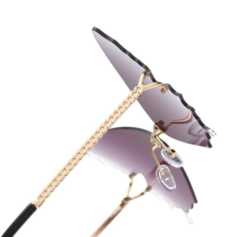 Lunettes pour le soleil au format papillon steampunk