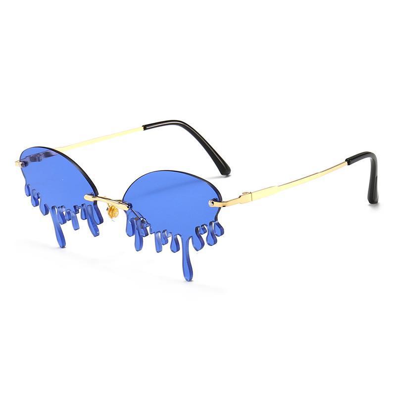 Lunettes pour le soleil aux contours de larme