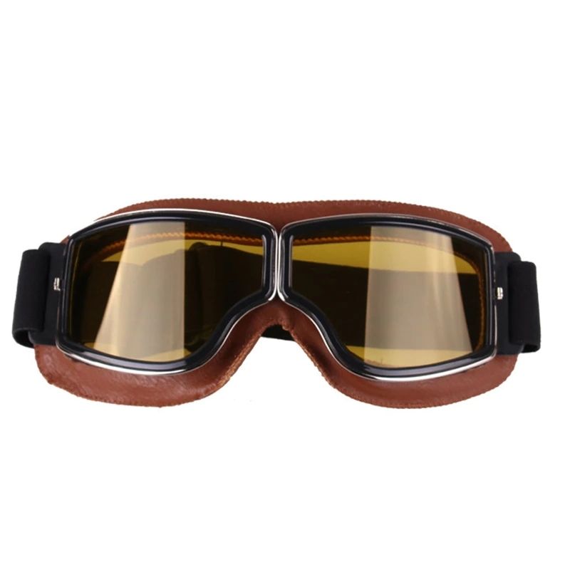 Lunettes pour motard au look steampunk rétro