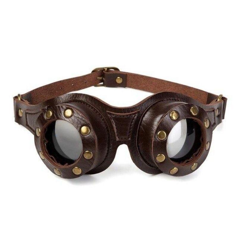 Lunettes PU au style steampunk