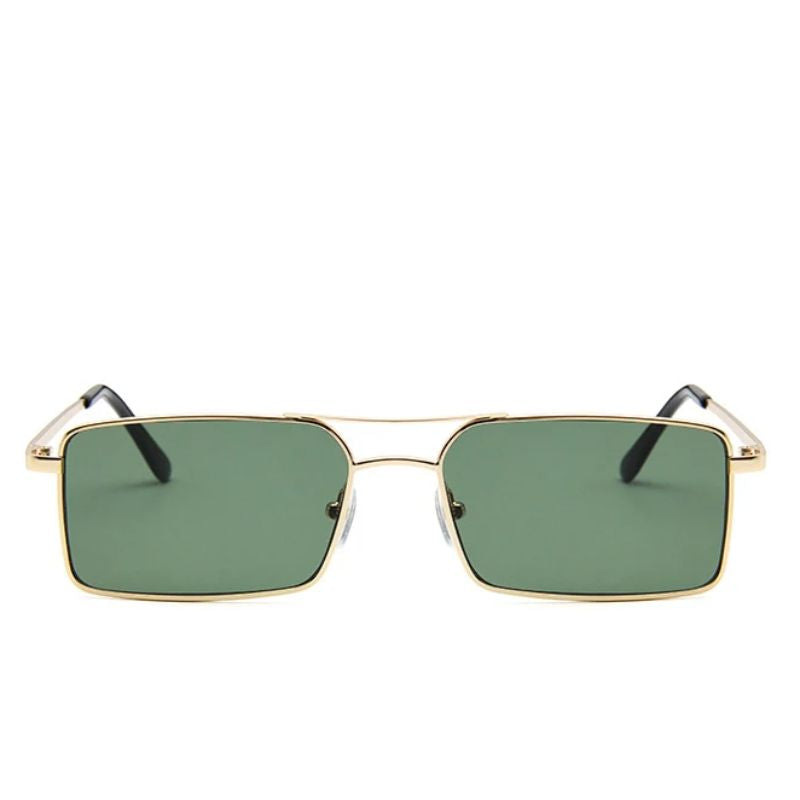 Lunettes rectangulaires de soleil esprit vintage