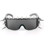 Lunettes rectangulaires de soleil gothiques