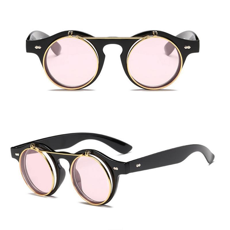 Lunettes relevables pour le soleil esprit steampunk