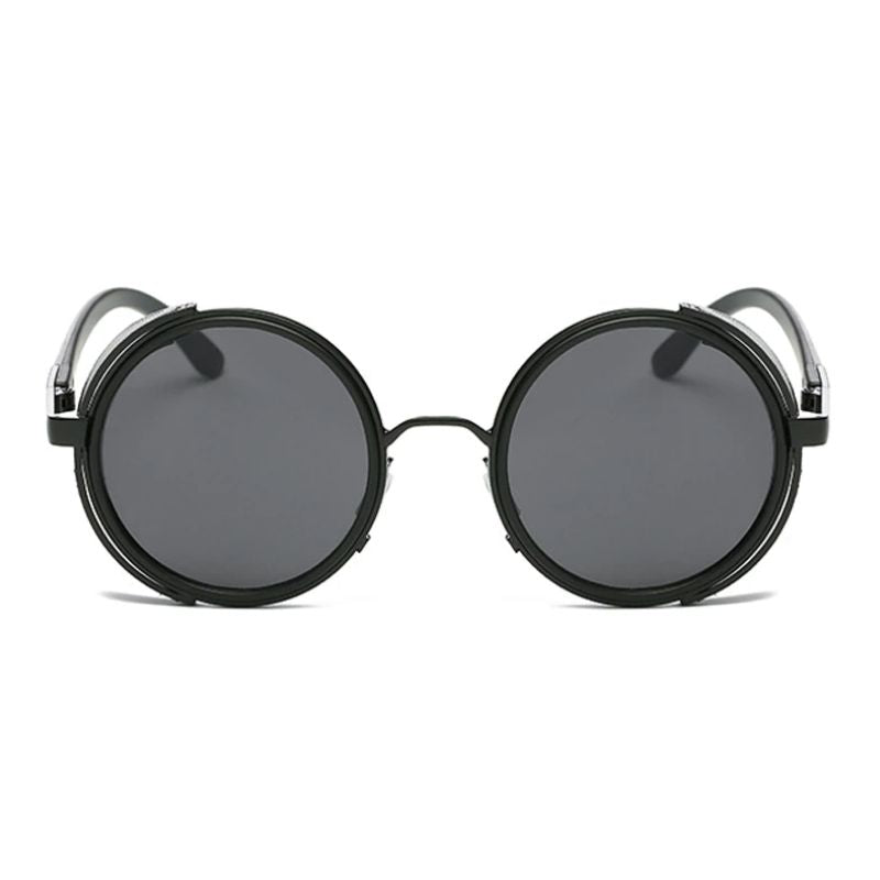 Lunettes rétro de forme ronde pour le soleil