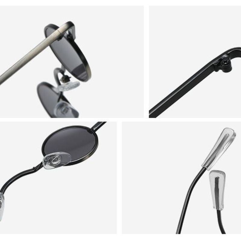 Lunettes rondes et petites contre le soleil