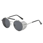 Lunettes rondes solaires style steampunk