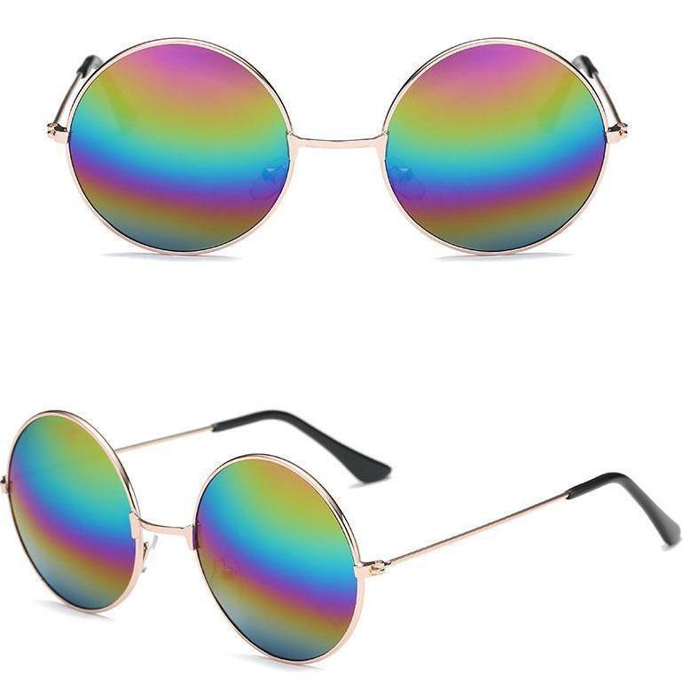 Lunettes rondes vintage féminines pour le soleil