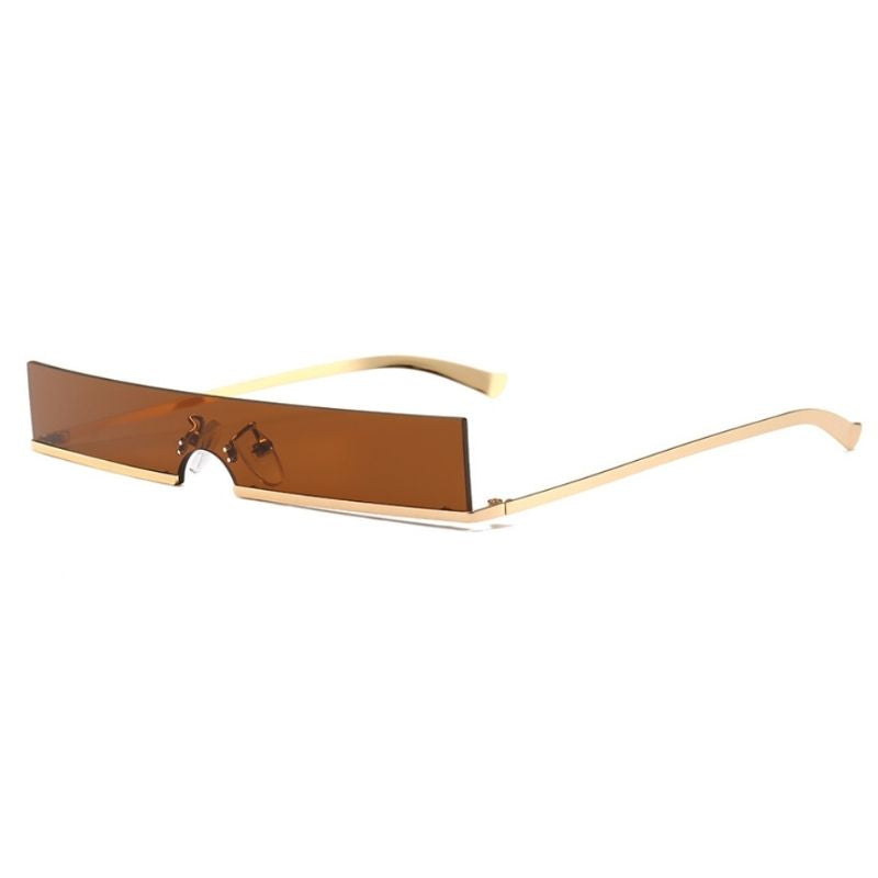 Lunettes solaires au format rectangulaire inversé