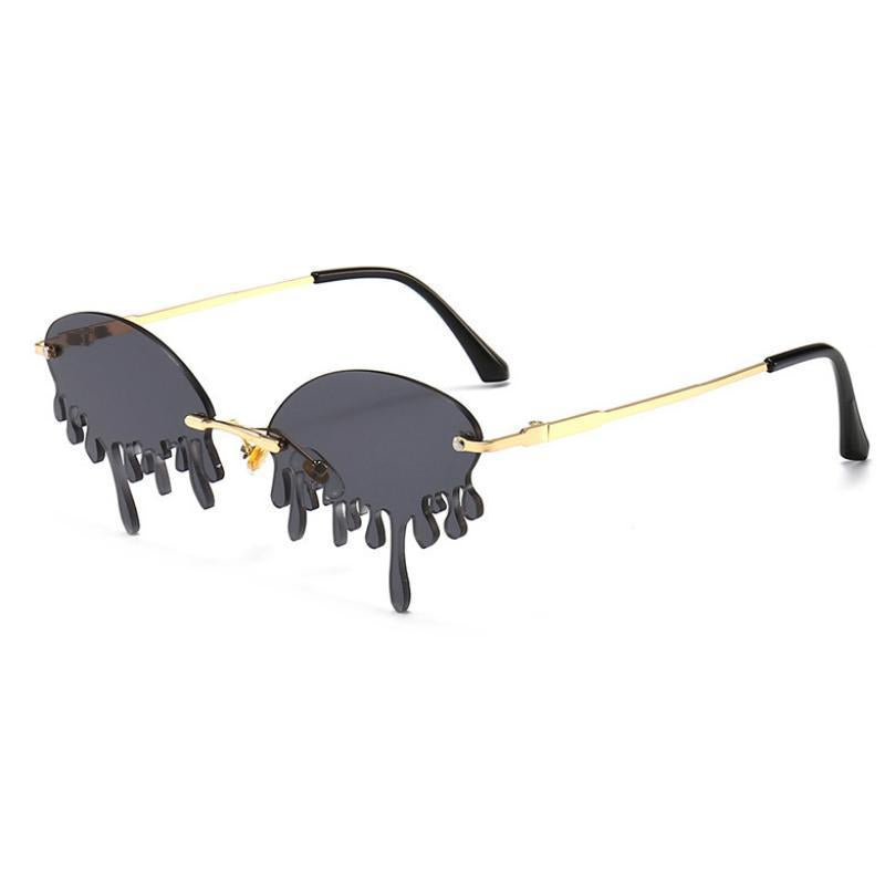 Lunettes solaires dessinées en forme de goutte