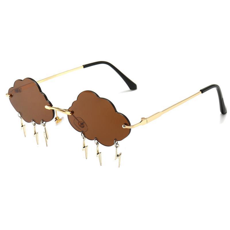 Lunettes solaires dessinées en forme de nuage