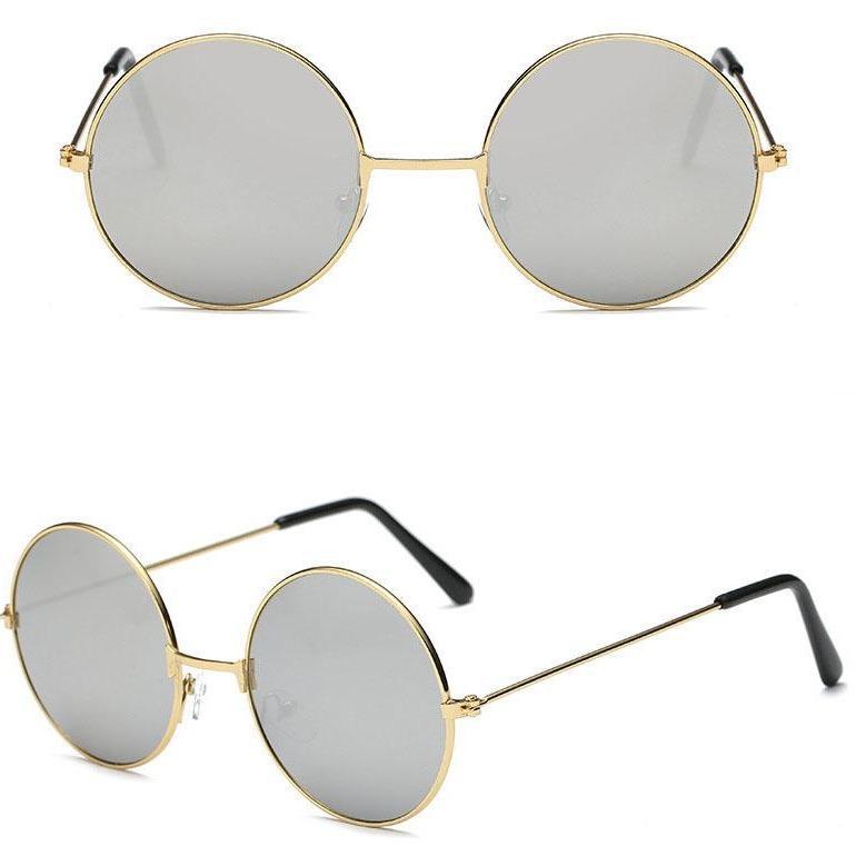Lunettes solaires féminines rondes tendance vintage