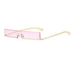 Lunettes solaires inversées de forme rectangulaire