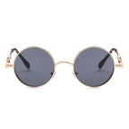 Lunettes solaires métalliques au format rond