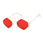Lunettes solaires pour femme de forme hexagonale