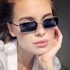 Lunettes solaires rectangulaires au style vintage