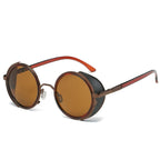 Lunettes solaires rétro de forme ronde