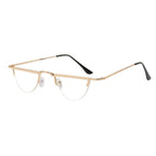 Lunettes solaires rétro en demi-lune