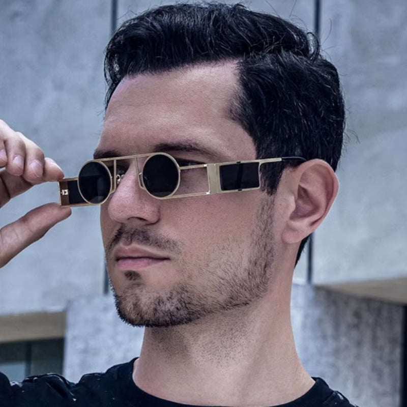 Lunettes solaires rondes et inversées