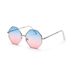 Lunettes solaires steampunk à silhouette octogonale