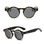 Lunettes solaires steampunk à verres relevables