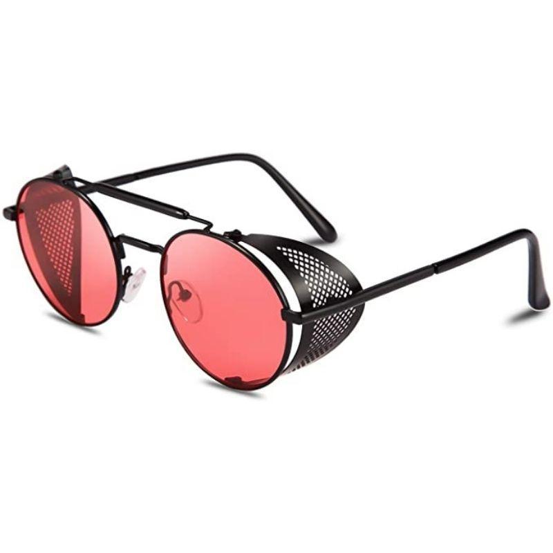 Lunettes solaires steampunk de forme ronde