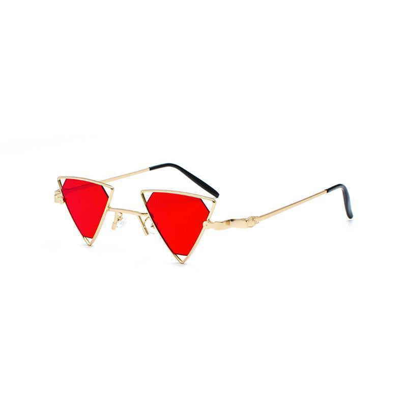 Lunettes solaires triangulaires style steampunk